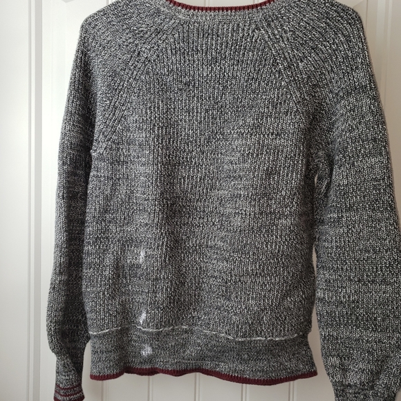 VICTORIA'S SECRET Sweater Gray n White M - Picture 6 of 7